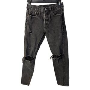 Levi’s Women’s Black Distressed Wedgie Straight Size 25